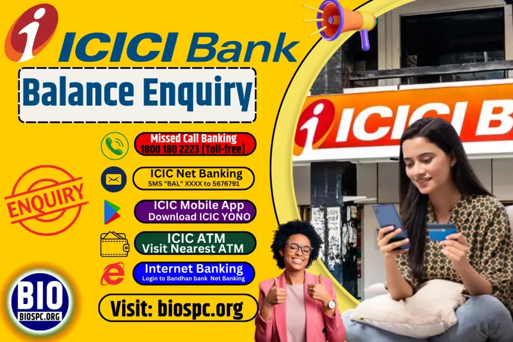 icici bank balance check ,check process,ICICI balance enquiry number ,holders check the account balance using smartphones
