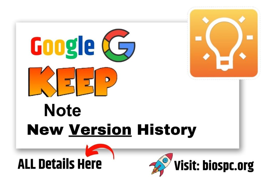 google keep version history
