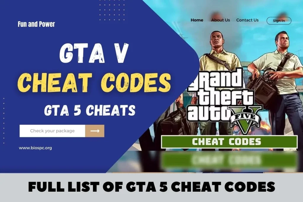 Cheats para o GTA V de PC, Xbox e PlayStation