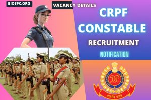 CRPF Constable Notification