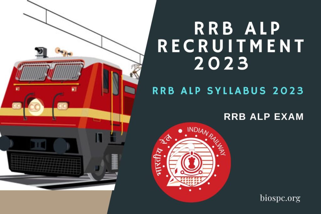 RRB ALP Recruitment 2023, RRB ALP syllabus 2023