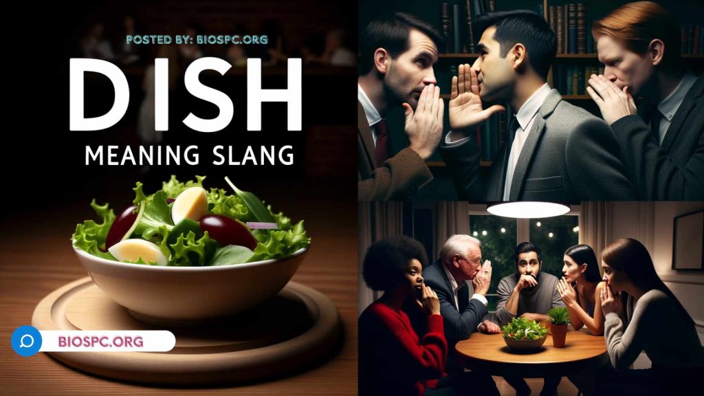 dish meaning slang