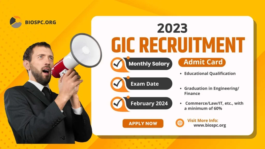 GIC Recruitment 2024